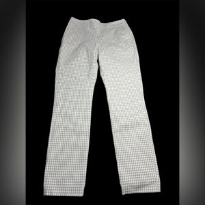 Sézane Beige and White Houndstooth Cropped Pants Size 38 (6)